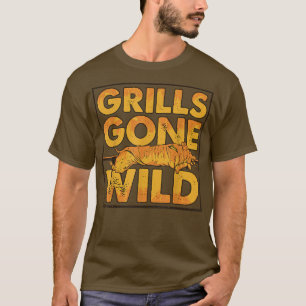 Grills Gone Wild BBQ Pig Roast Barbecue  T-Shirt