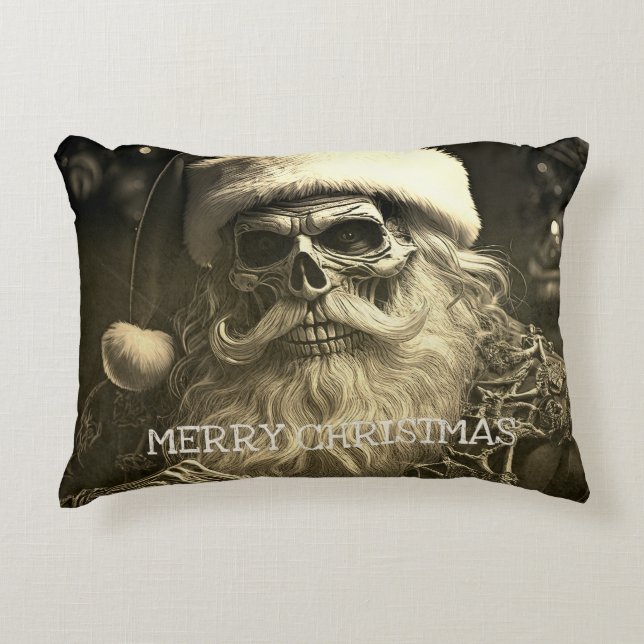 Grim Christmas - Skeleton Santa  65609 Accent Pillow (Front)