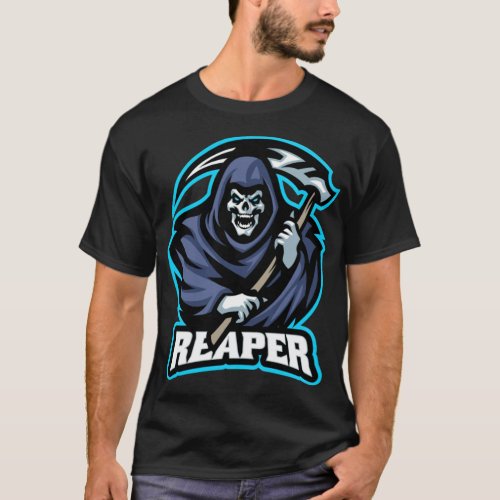 Grim Grimace Reaper tennis badminton t shirt 