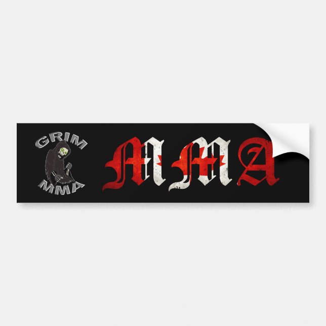 Grim MMA Canada Bumpersticker Bumper Sticker (Front)