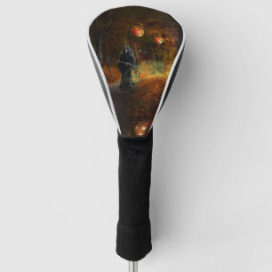 Grim Reaper and pumpkins Golf Head Cover