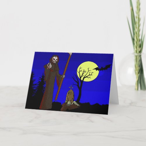 Grim Reaper at Graveyard Card