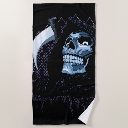 Grim Reaper  Beach Towel