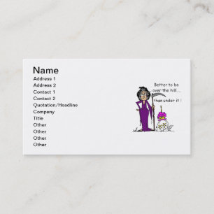 Grim Reaper Birthday Humor Business Card
