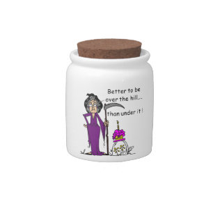 Grim Reaper Birthday Humor Candy Jar