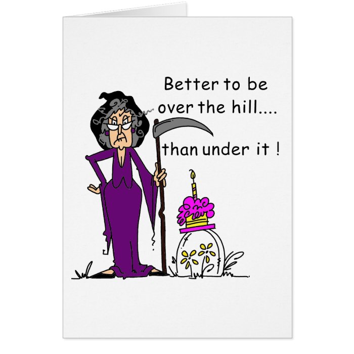 Grim Reaper Birthday Humor Greeting Card