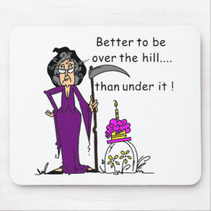 Grim Reaper Birthday Humor Mouse Pad