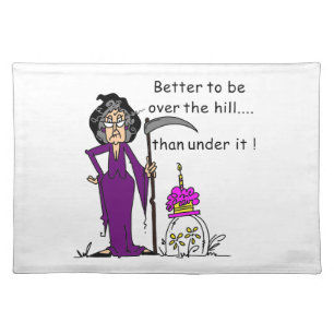 Grim Reaper Birthday Humor Placemat