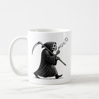 Grim Reaper Blowing Bubbles Coffee Mug