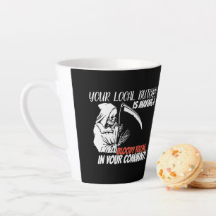 Grim Reaper Butcher Latte Mug