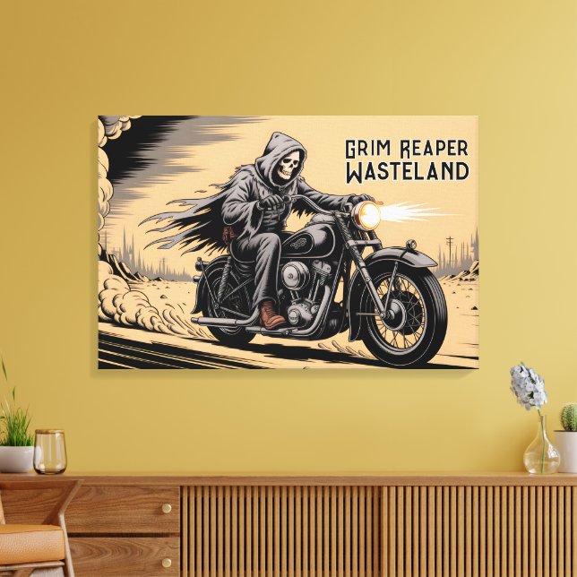 Grim Reaper Canvas Print (Insitu(LivingRoom))