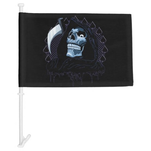 Grim Reaper Car Flag