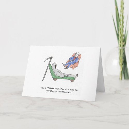 Grim Reaper Cartoon Birthday Card