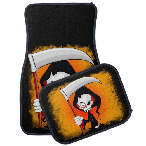 Grim Reaper Cartoon  Car Floor Mat