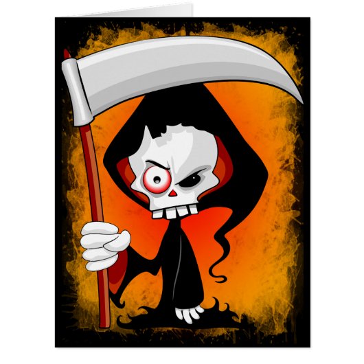 Grim Reaper Cartoon Cards (Front)