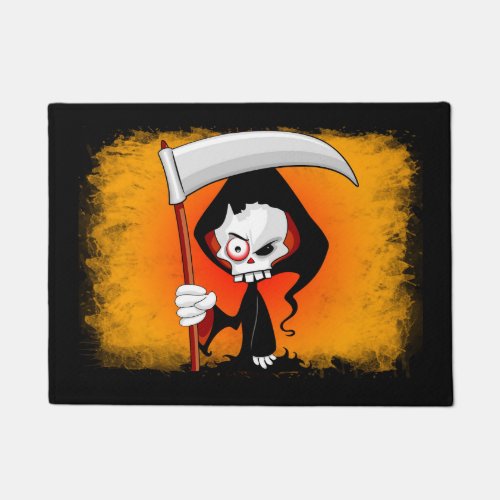 Grim Reaper Cartoon  Doormat