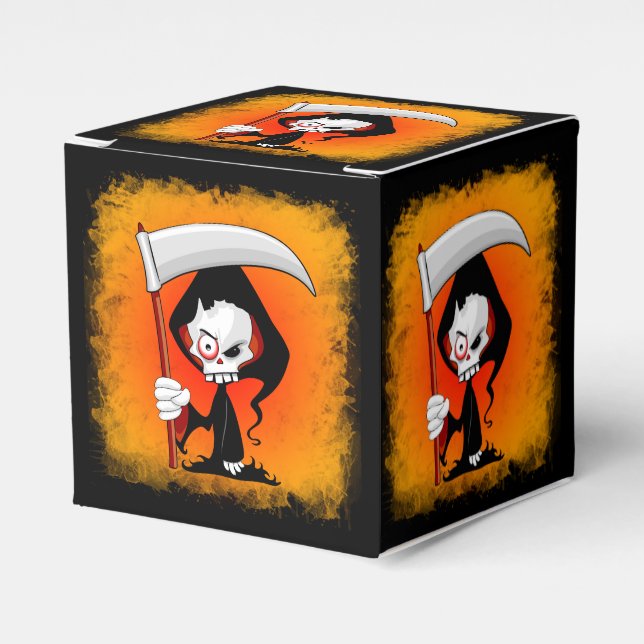 Grim Reaper Cartoon  Favor Boxes (Front Side)