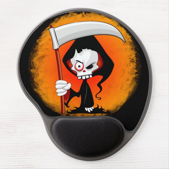 Grim Reaper Cartoon  Gel Mouse Pad (Front)
