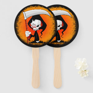 Grim Reaper Cartoon Hand Fan