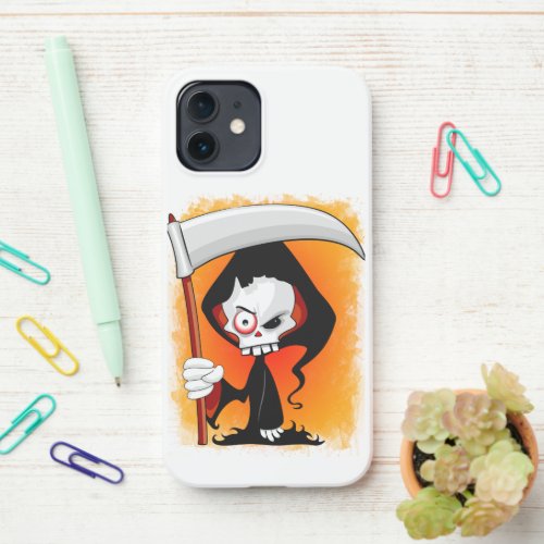 Grim Reaper Cartoon  iPhone 12 Case