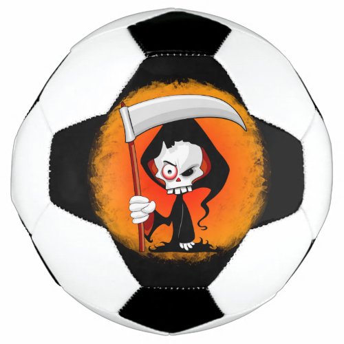 Grim Reaper Cartoon  Soccer Ball