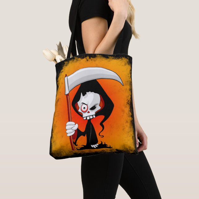 Grim Reaper Cartoon  Tote Bag (Close Up)