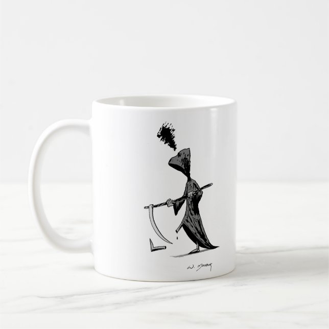 Grim Reaper Coffee Mug (Left)