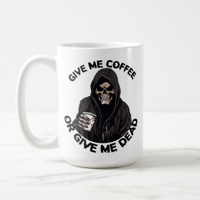 Grim reaper coffee mug,Horror Spooky gift  Coffee Mug (Left)