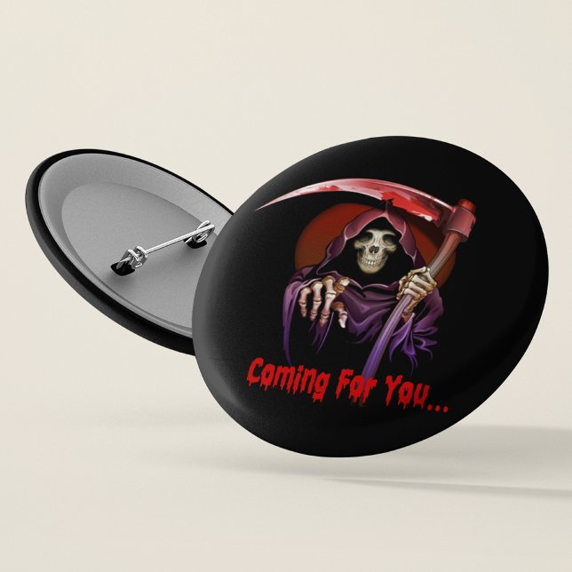Grim Reaper Coming For You Button (Creator Uploaded)