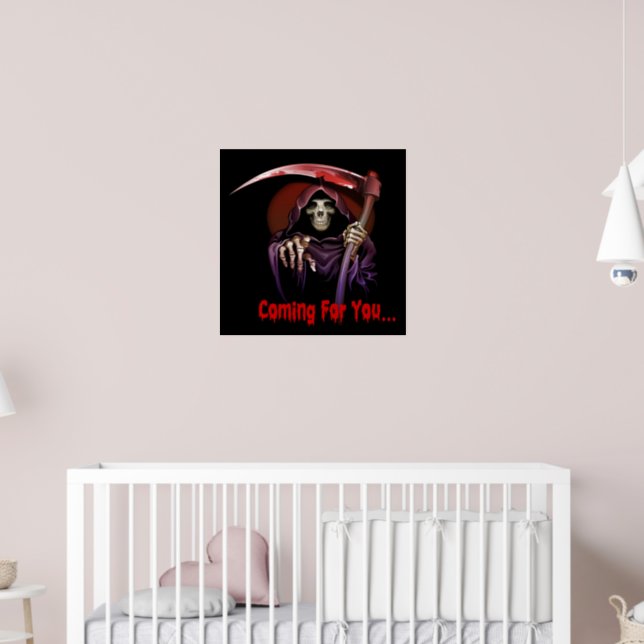 Grim Reaper Coming For You Halloween Poster | Zazzle