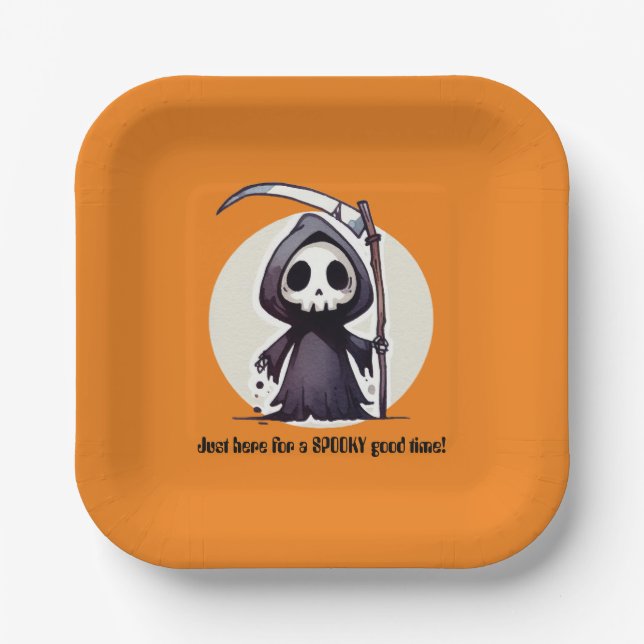 Grim Reaper - Custom Paper Plates (Front)