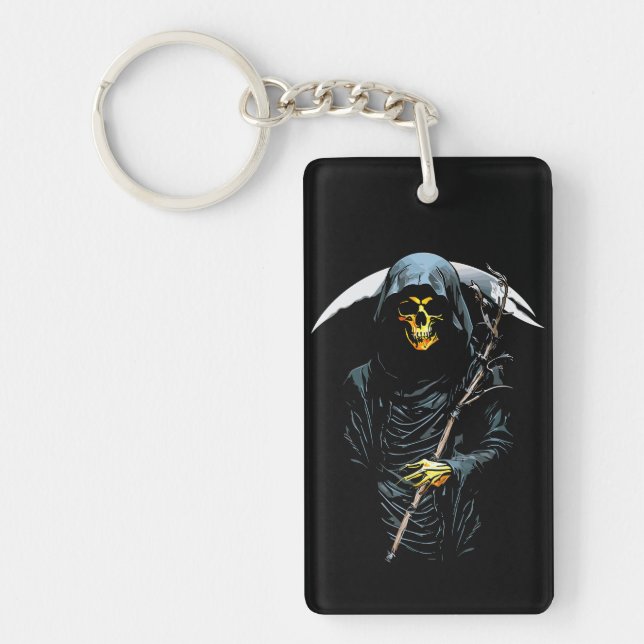 Grim Reaper: Dark Elegance Keychain (Front)