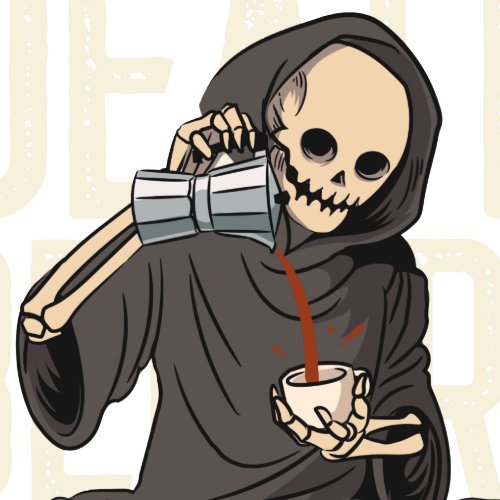 Grim Reaper Death Before Decaffeinated Coffee Love T_Shirt