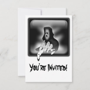 Grim Reaper Death Custom Invitation Card