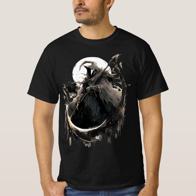 Grim Reaper Death in the city T-Shirt (Front)