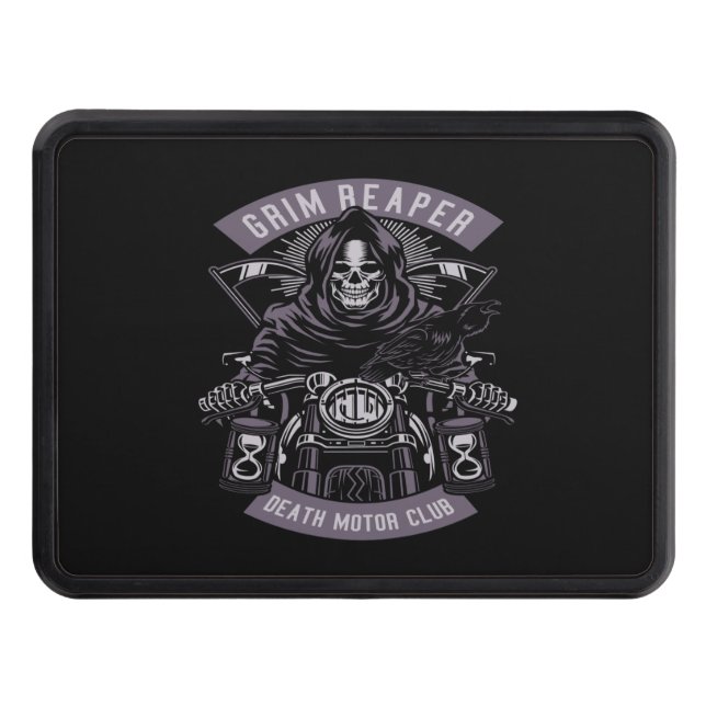 grim reaper death motor club hitch cover (Front)