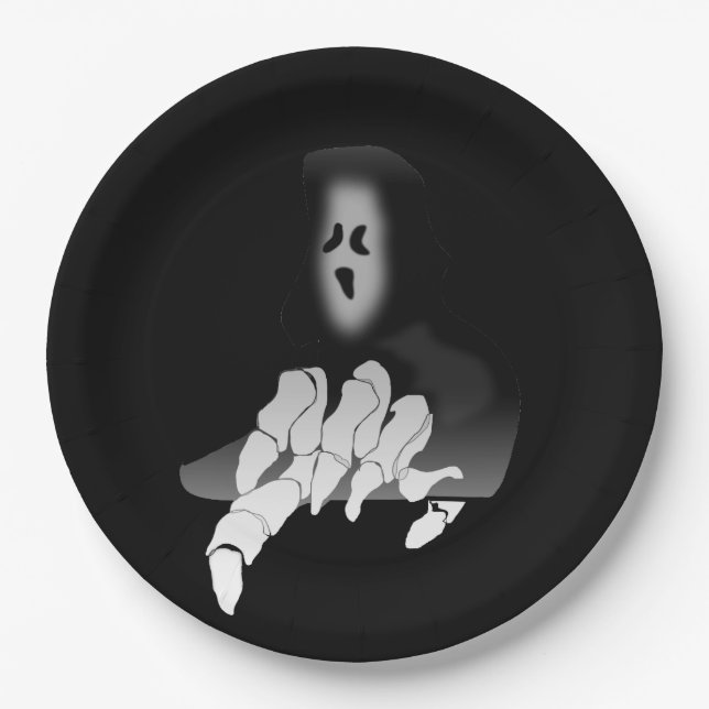 Grim Reaper Death Paper Plates (Front)