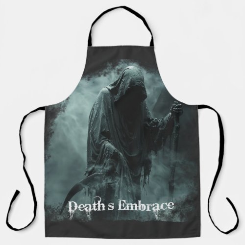 Grim Reaper Deaths Embrace Design Apron