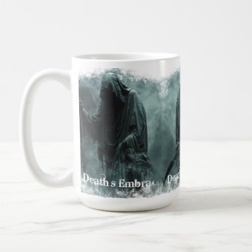 Grim Reaper Deaths Embrace Design Coffee Mug