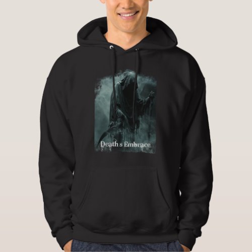 Grim Reaper Deaths Embrace Design Hoodie