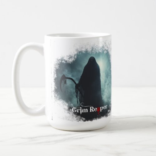 Grim Reaper Design Coffee Mug