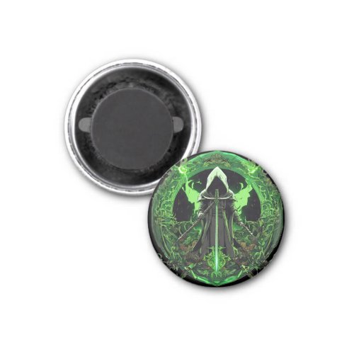 Grim Reaper Emblem In Green6 Magnet