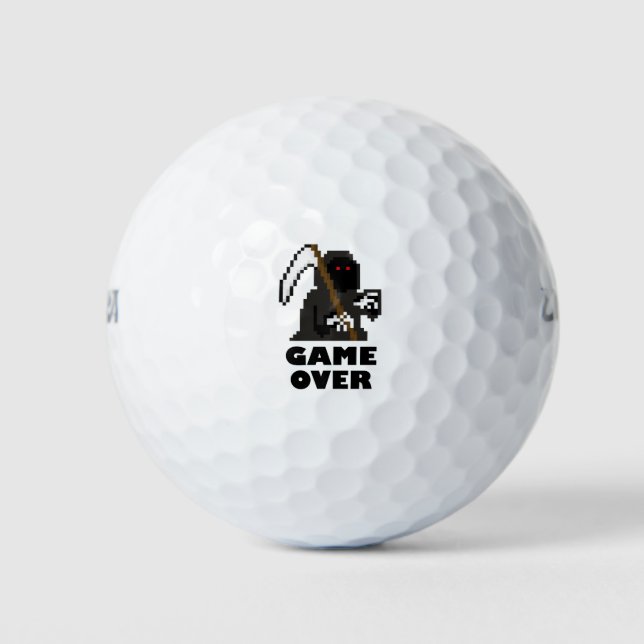 Grim Reaper Game Over Golf Balls (Front)
