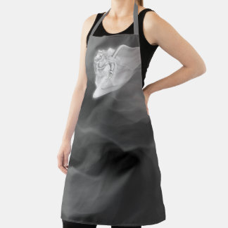 Grim Reaper Ghost Halloween Apron