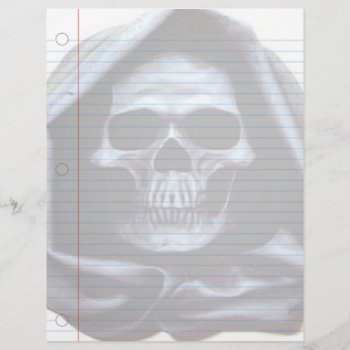 Grim Reaper Goth Notebook Paper by gothicbusiness at Zazzle