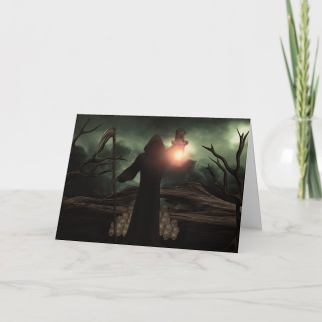 Grim Reaper Greeting Card (Front)