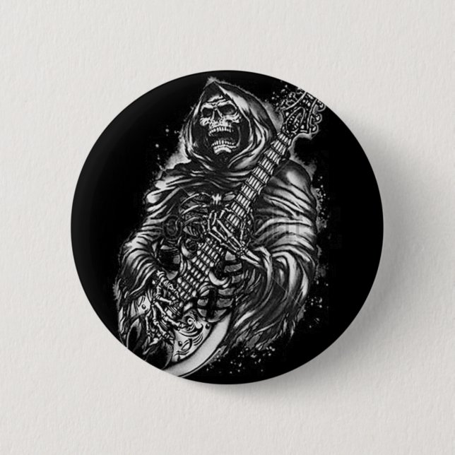 Grim  Reaper Guitar Button (Front)