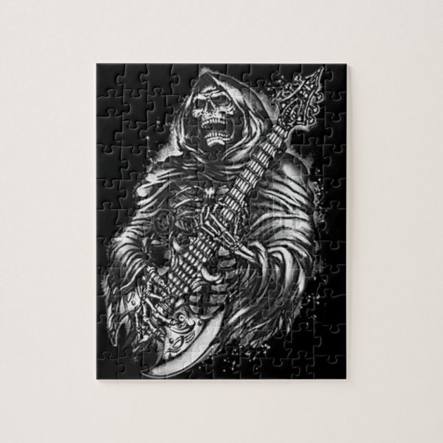 Grim  Reaper Guitar Jigsaw Puzzle (Vertical)