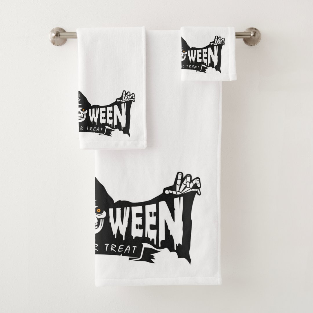 Grim Reaper Halloween Bath Towel Set | Zazzle