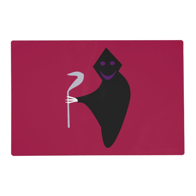 Grim Reaper Halloween Custom Placemat (Front)